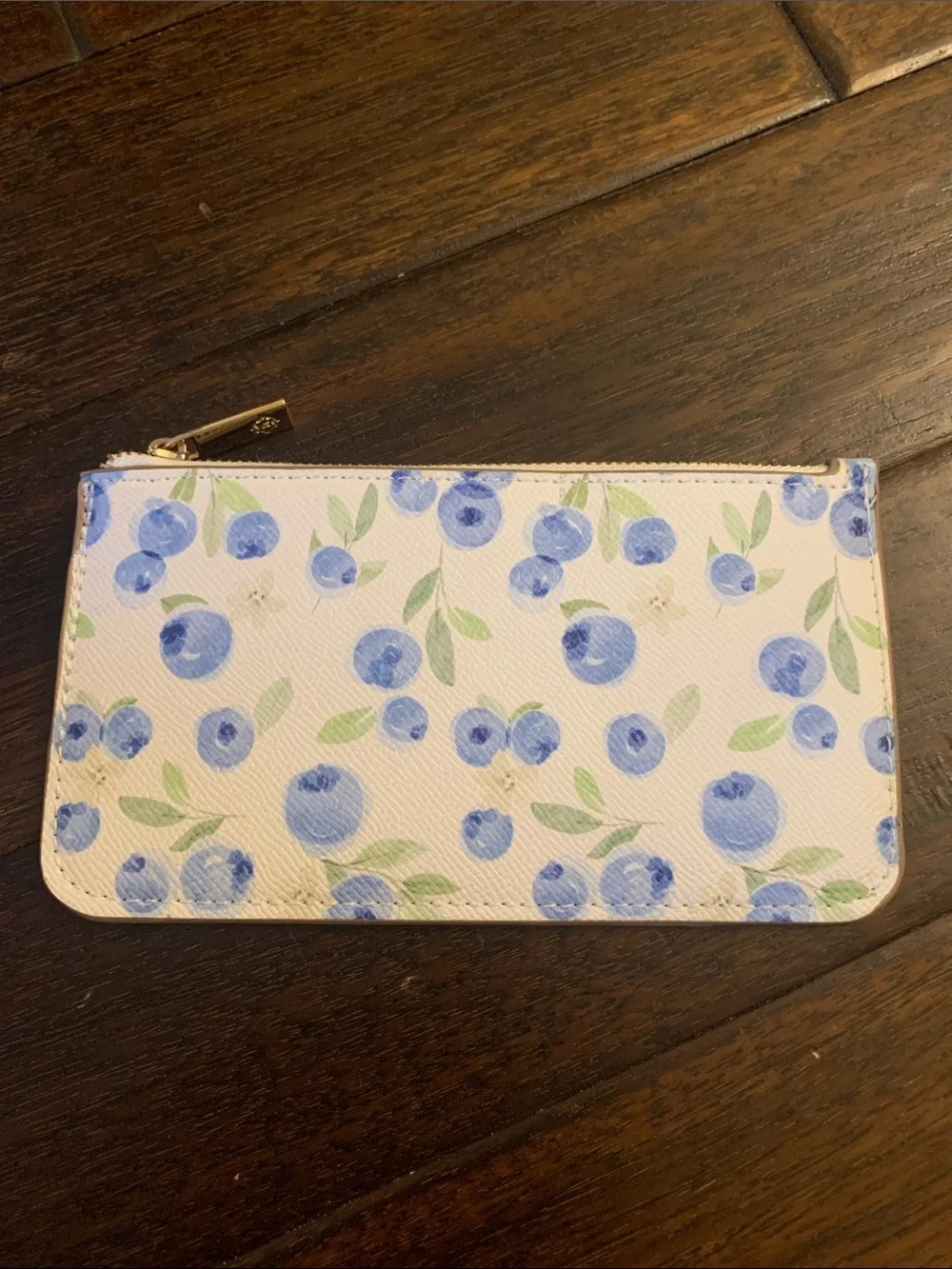 Nanette Lepore Wristlet with Maine BlueBerry Print like new!!!